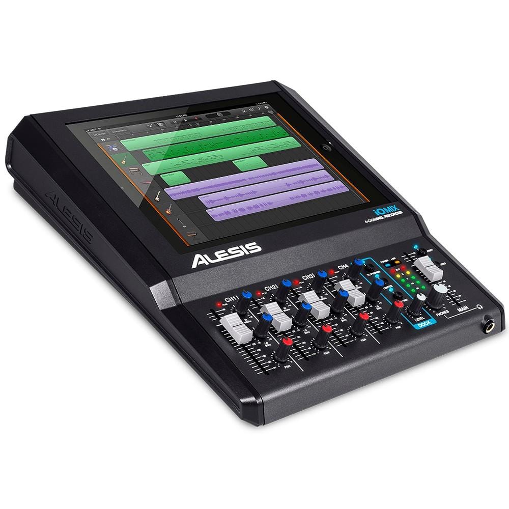 alesis audio interfaces alesis iomix 4-channel audio interface/mixer for ipad