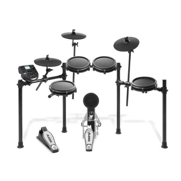 alesis electronic drum kits alesis nitro meshkit eight piece electronic drumkit bundle