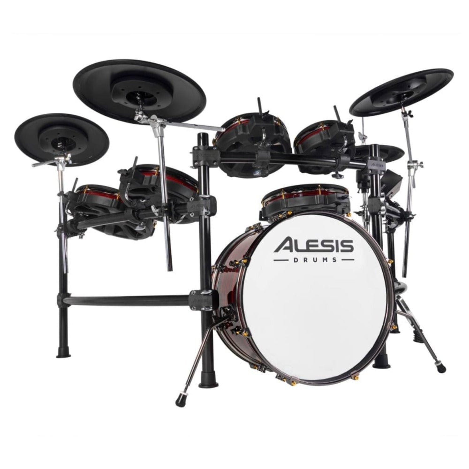 alesis electronic drum kits alesis strata prime ten-piece electronic drum kit with touch screen drum module