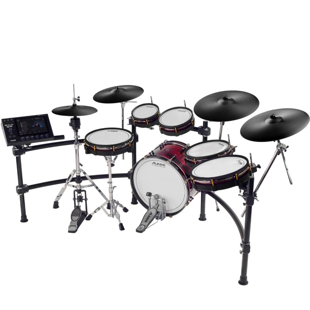 alesis electronic drum kits e-kit alesis strata prime ten-piece electronic drum kit with touch screen drum module