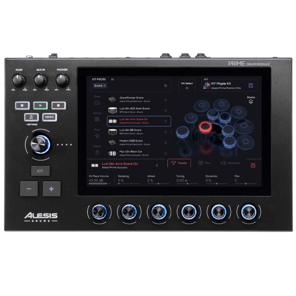 alesis electronic drum kits e-kit alesis strata prime ten-piece electronic drum kit with touch screen drum module