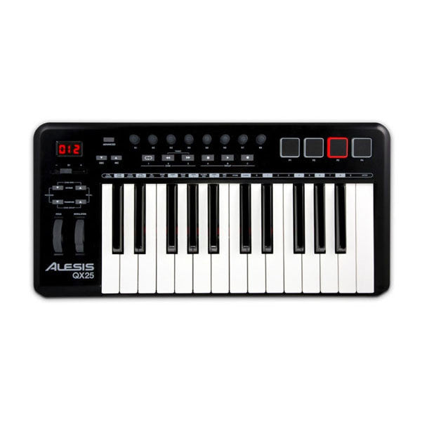 alesis midi keyboards alesis qx25 25-key advanced midi keyboard controller - garage sale