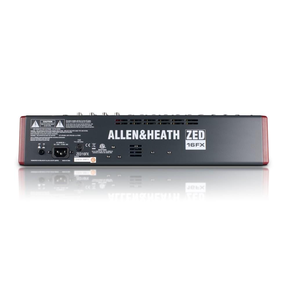 allen & heath analog mixers allen & heath zed16fx 10 mic/line multipurpose usb mixer with fx for live sound and recording