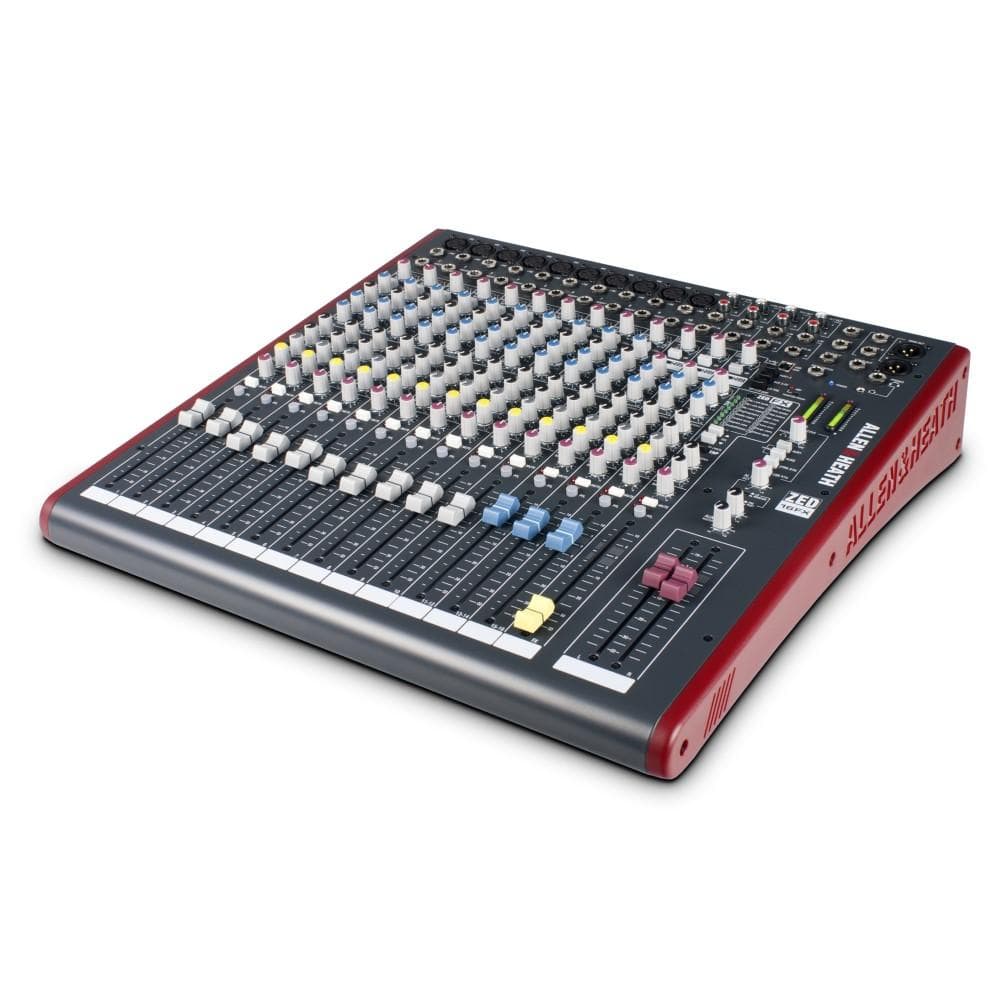 allen & heath analog mixers allen & heath zed16fx 10 mic/line multipurpose usb mixer with fx for live sound and recording