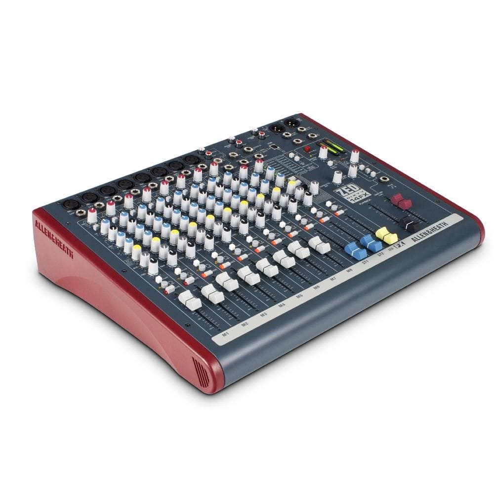 allen & heath analog mixers allen & heath zed60-14fx 8 mic/line inputs multipurpose mixer