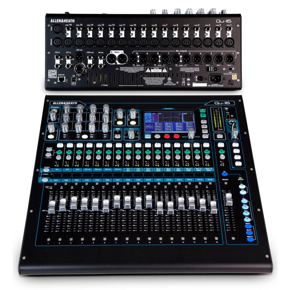 allen & heath digital mixers allen & heath q-16 rack mountable digital mixer