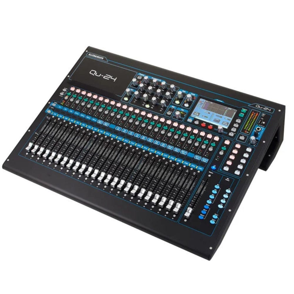 allen & heath digital mixers allen & heath qu 24 chrome digital mixer