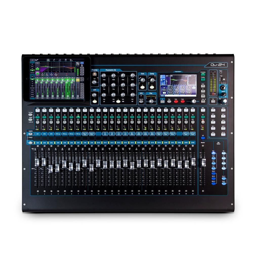 allen & heath digital mixers allen & heath qu 24 mono mic line input digital mixer