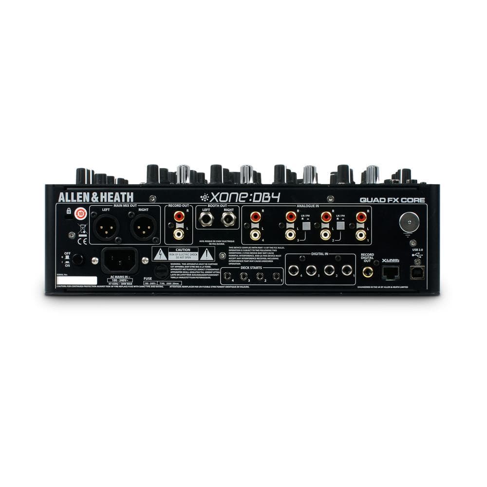 allen & heath digital mixers allen & heath xone db4 professional club dj fx mixer