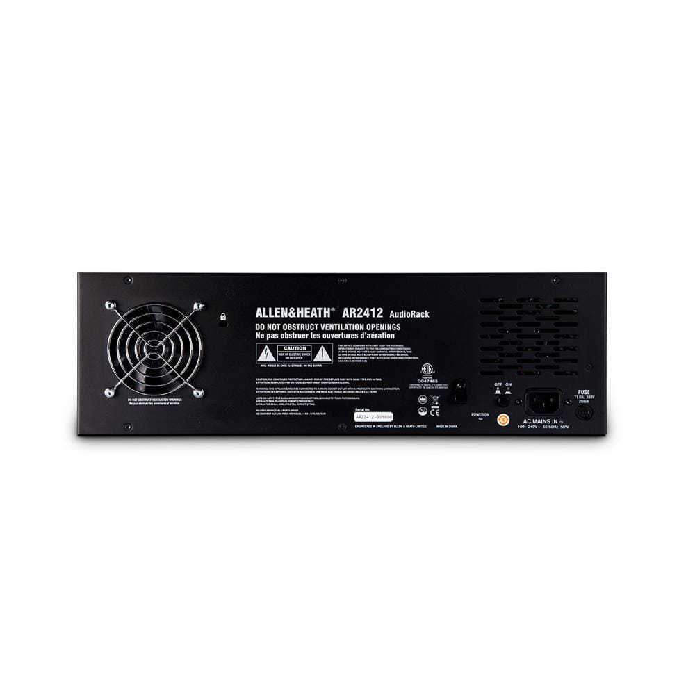 allen & heath digital stage box allen & heath ar2412 24 xlr input audiorack digital stage box