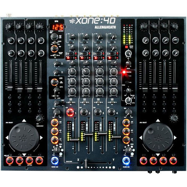 allen & heath dj controller interfaces allen & heath xone 4d - usb audio interface and dj controller