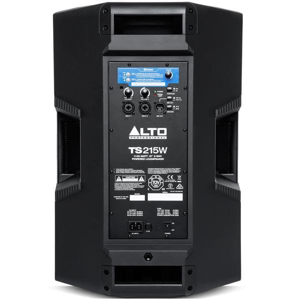 alto active pa speakers alto ts215w 1100 watt 15 inch 2 way active pa speaker with bluetooth