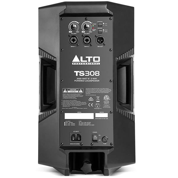 alto active pa speakers alto ts308 2000-watt 8-inch 2-way active pa speaker