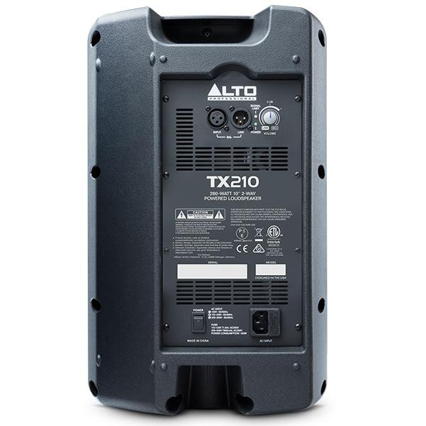 alto active pa speakers alto tx210 300 watt 10 inch 2 way active pa speaker