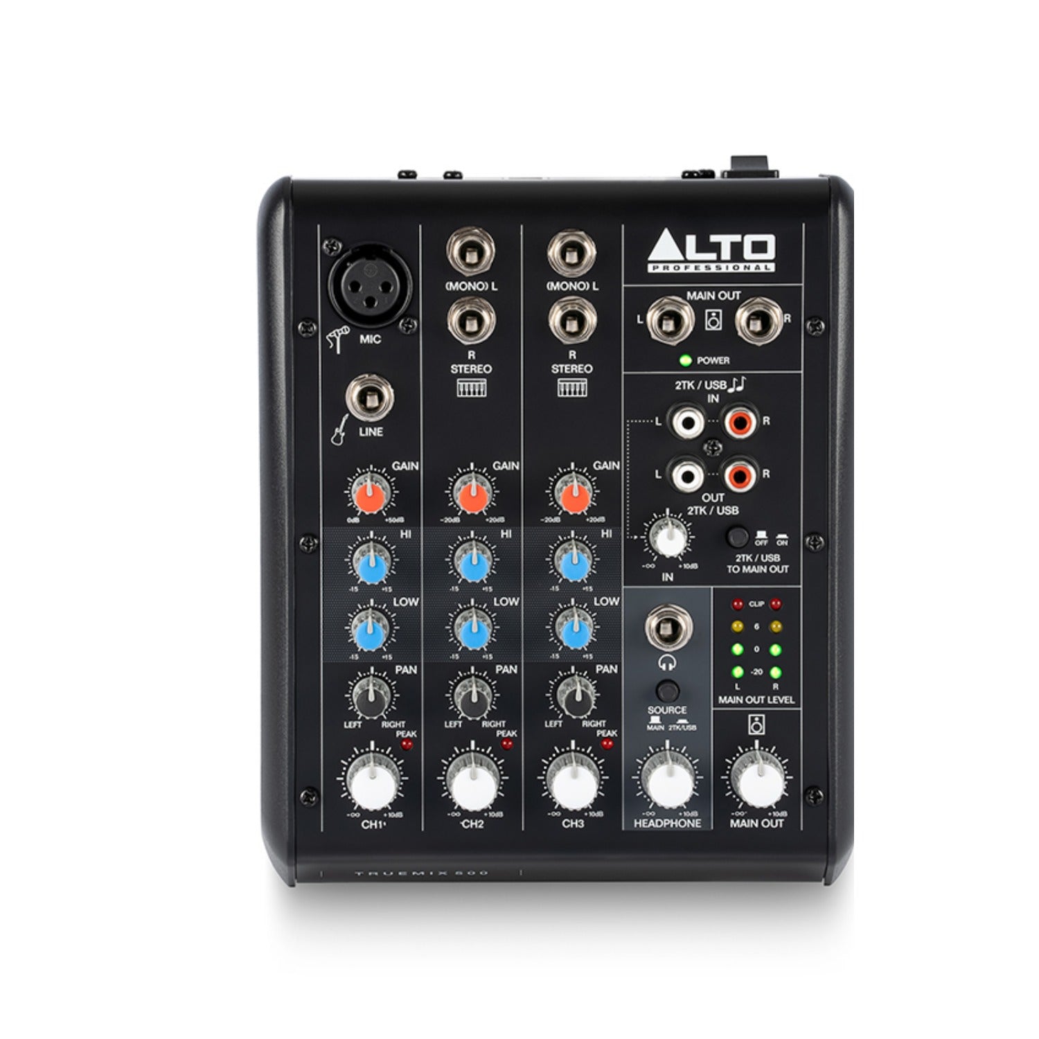 Alto Analog Mixers Alto TrueMix 500 5-Channel Analog Mixer with Usb