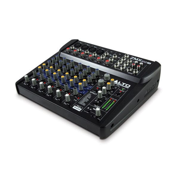 alto analog mixers alto zmx122fx 8-channel compact mixer with effects