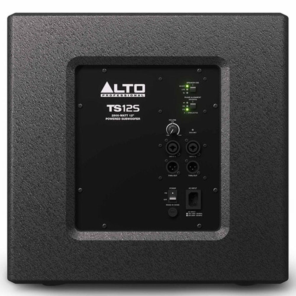 alto pa subwoofers alto ts12s 2500 watt powered subwoofer with a 12” driver