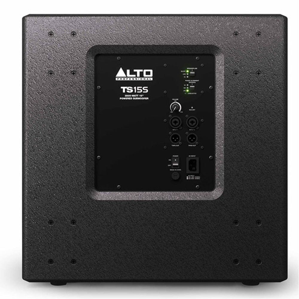 alto pa subwoofers alto ts15s 2500-watt powered subwoofer with a 15” driver