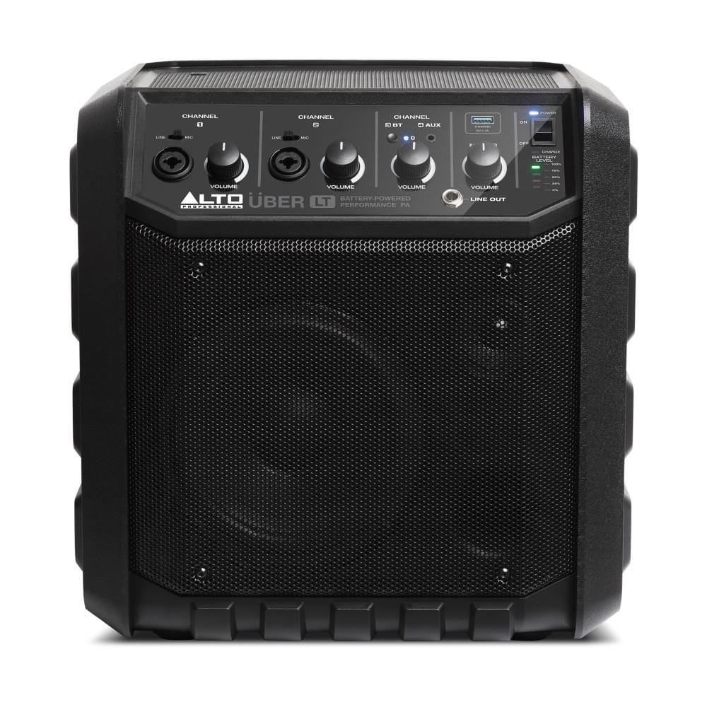 alto portable pa systems alto uber lt 50 watt portable rechargeable bluetooth pa system