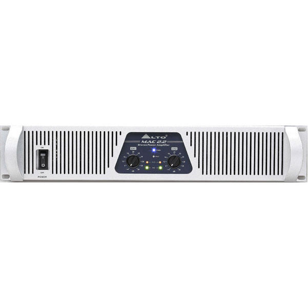 alto power amplifiers alto mac2.2 stereo power amplifier