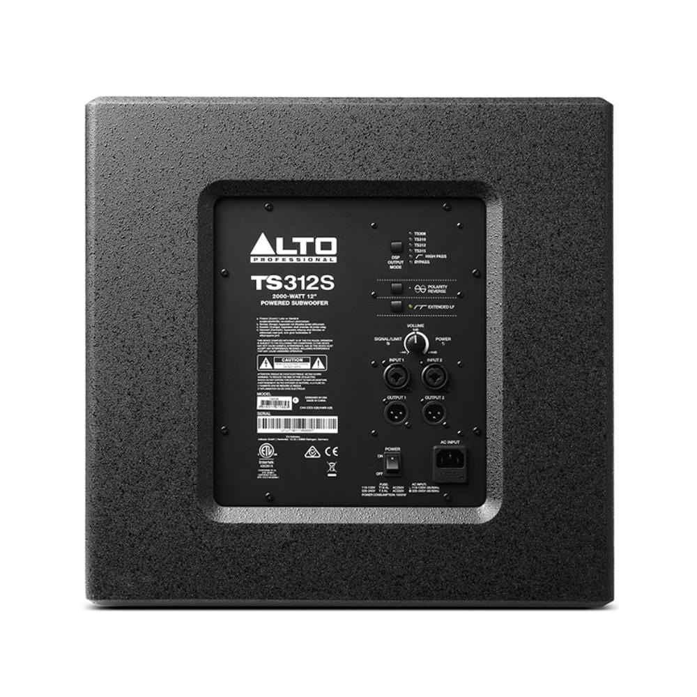 alto subwoofers alto 2000 watt truesonic powered subwoofer - black #size_15-inch