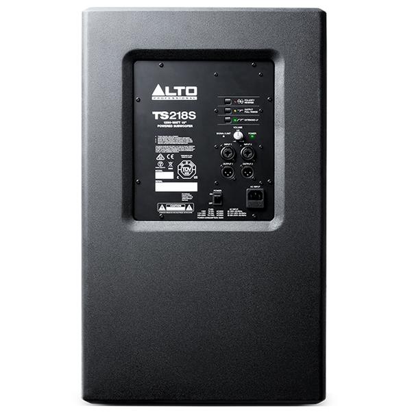 alto subwoofers alto ts218s 1250 watt 18 inch powered subwoofer
