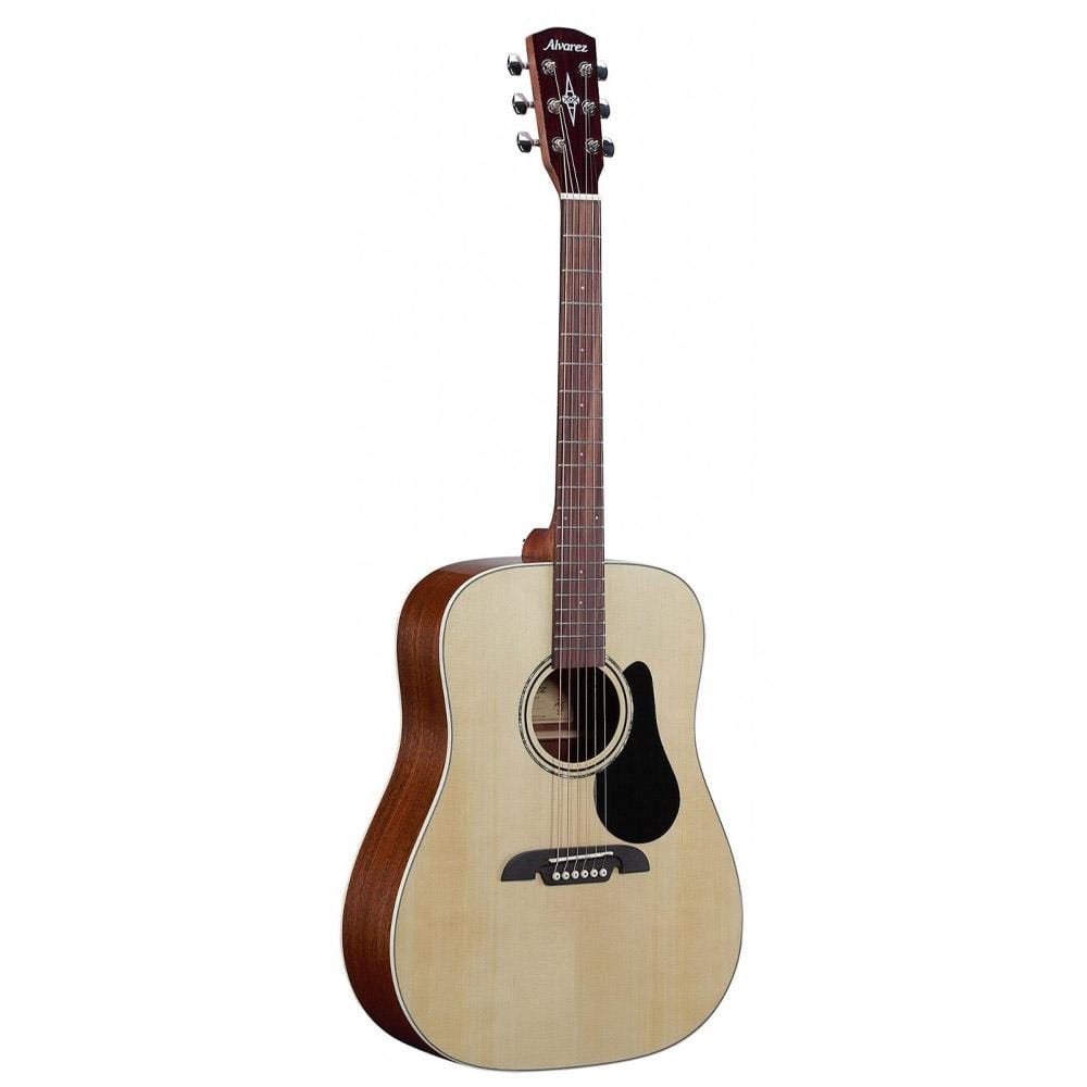 alvarez acoustic guitar bundles alvarez rd26 dreadnought 6 string acoustic guitar pack with bag, tuner, straps, cloth & picks - natural satin