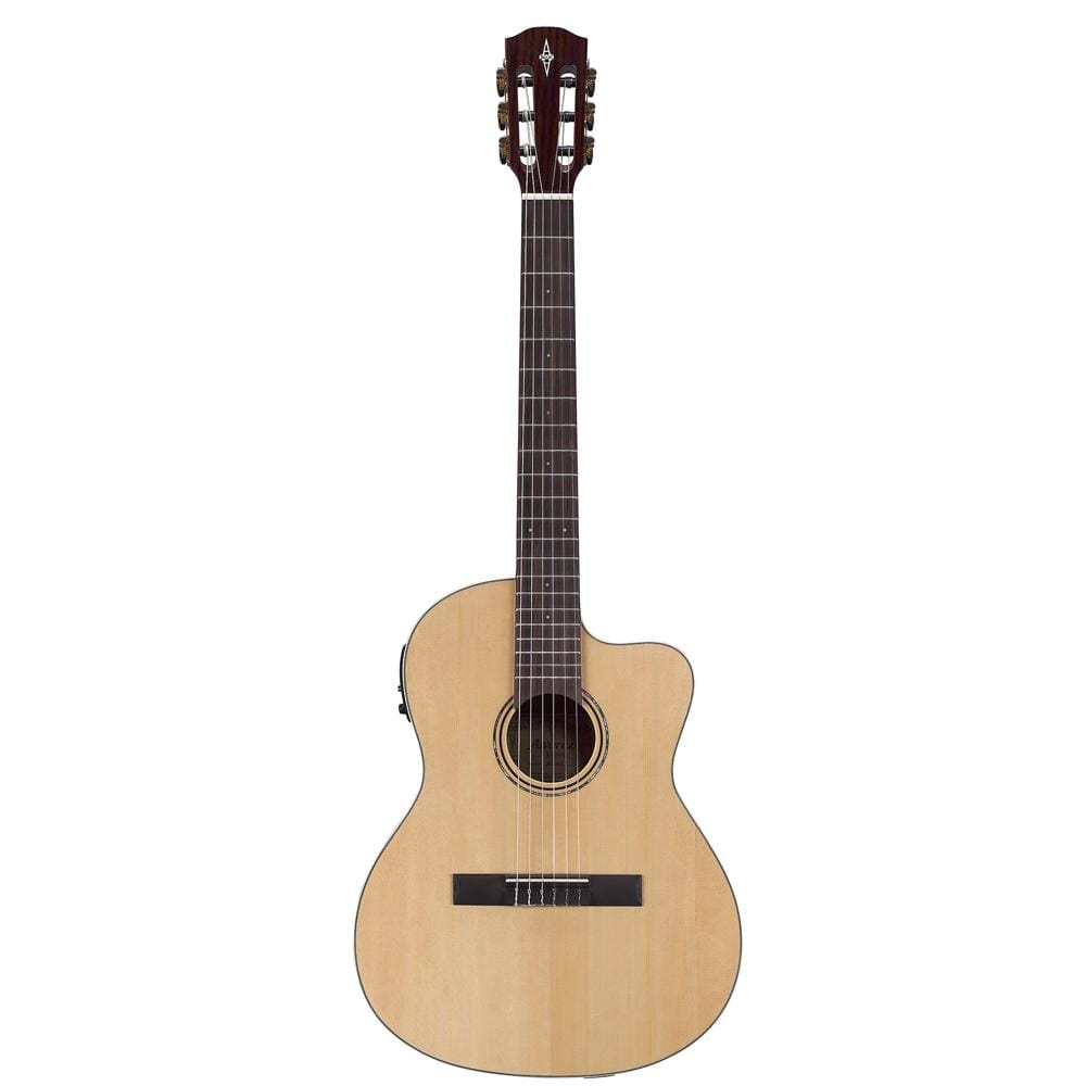 alvarez electro acoustic guitars alvarez rc26 hce 6-string classical hybrid electro acoustic guitar - natural gloss