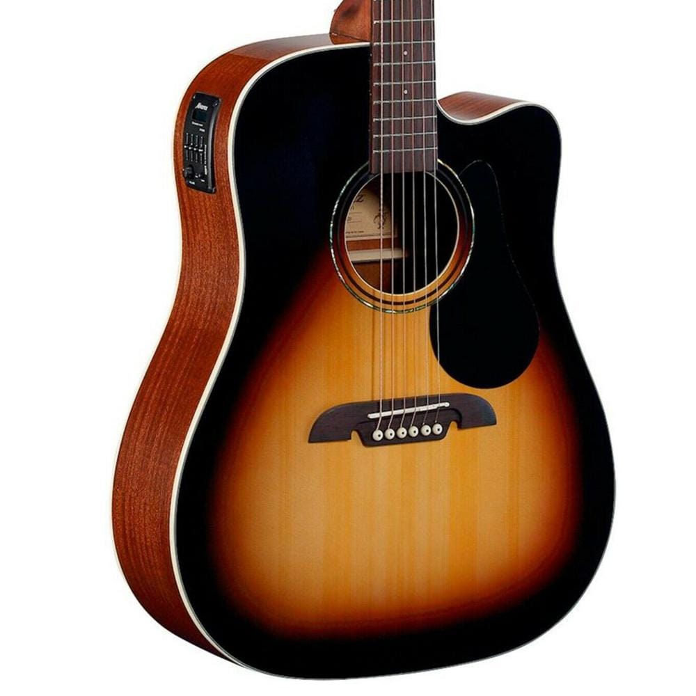 alvarez electro acoustic guitars alvarez rd26cesb regent 26 series dreadnought 6 string electro acoustic guitar - sunburst