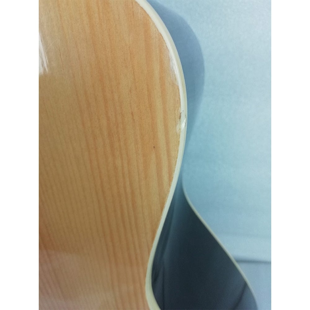 amaze acoustic guitars 453631 amaze aw39c-201 acoustic guitar - natural - open box b stock