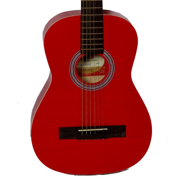 amaze acoustic guitars amaze aw34-101 acoustic guitar - red