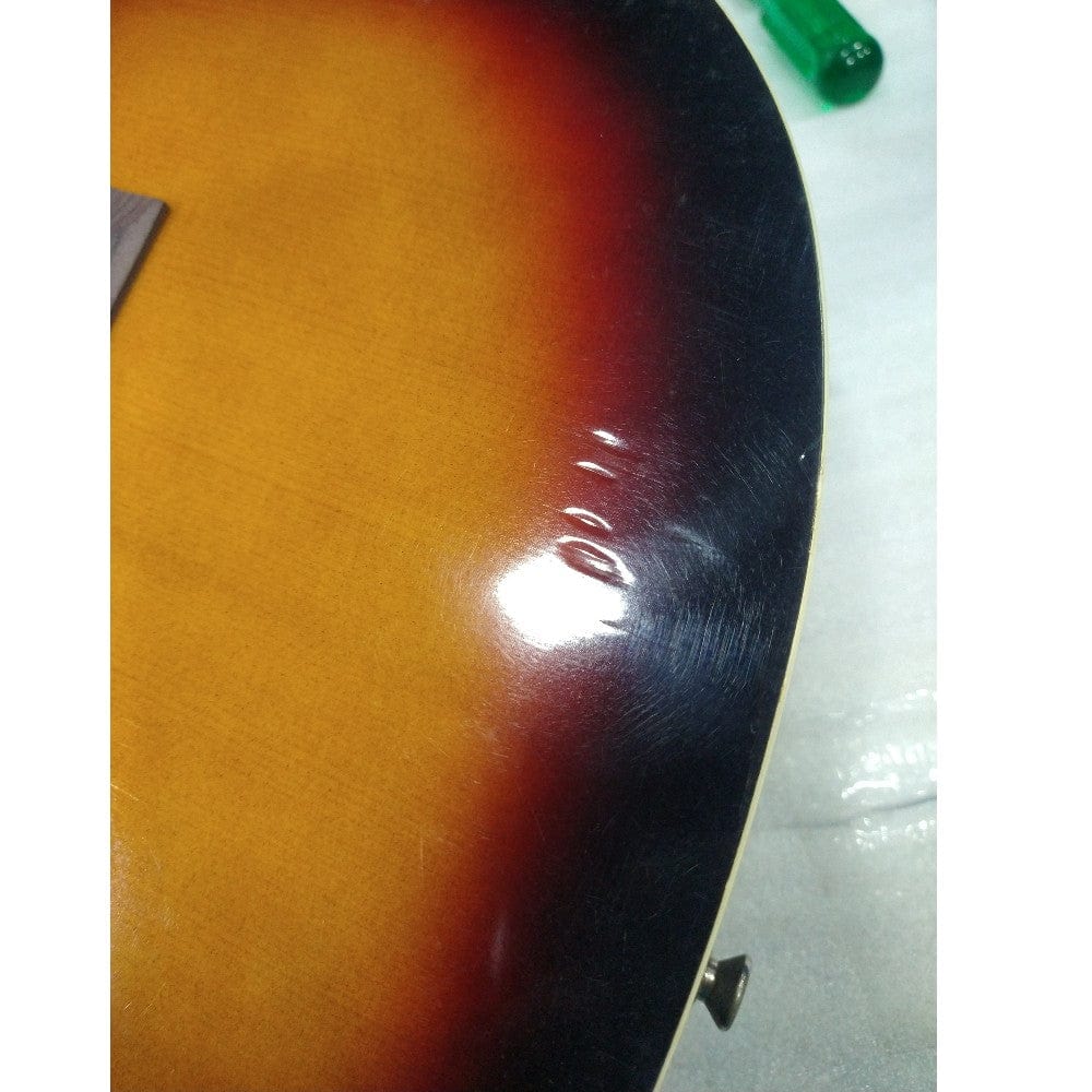 amaze acoustic guitars amaze aw39-201 acoustic guitar - sunburst - open box b stock