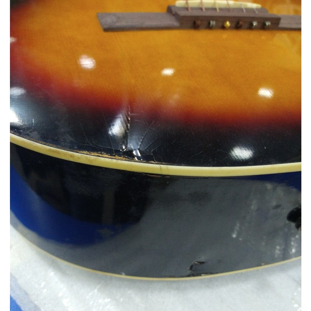 amaze acoustic guitars amaze aw39-201 acoustic guitar - sunburst - open box b stock