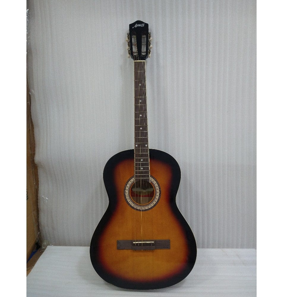 amaze acoustic guitars amaze aw39-201 acoustic guitar - sunburst - open box b stock