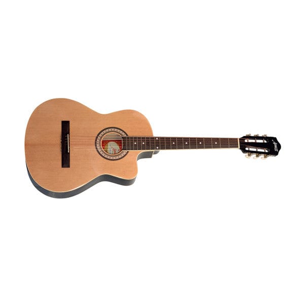 amaze acoustic guitars amaze aw39c-201 acoustic guitar - natural