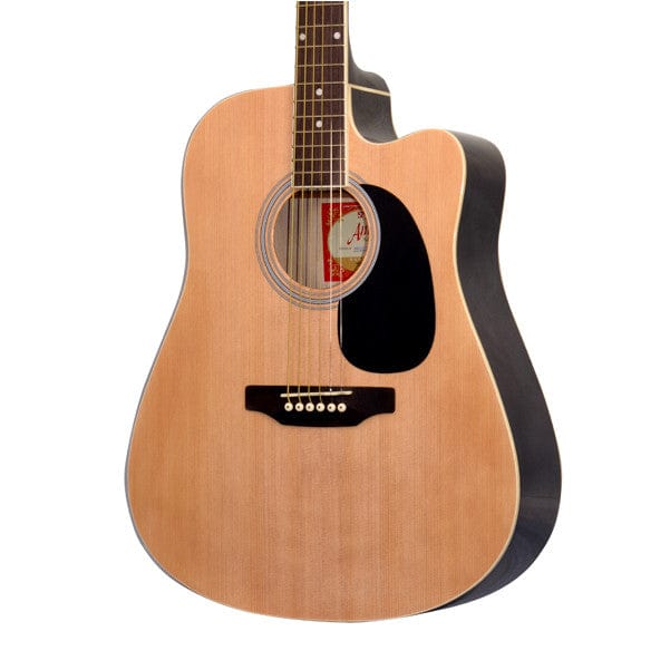 amaze acoustic guitars amaze aw41c-201 acoustic guitar - natural