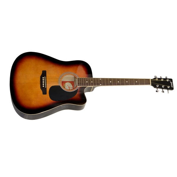 amaze acoustic guitars amaze aw41ce-201 electro-acoustic guitar - sunburst