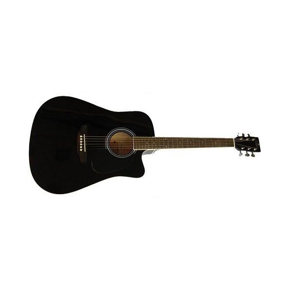amaze electro acoustic guitars amaze aw41ce-101sp cutway electro acoustic guitar - black - open box