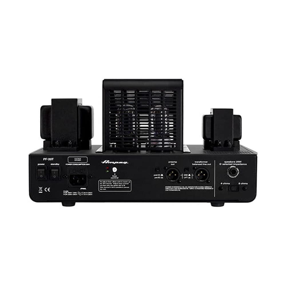 ampeg bass amplifier heads ampeg pf-20t 20w all tube bass amplifier head