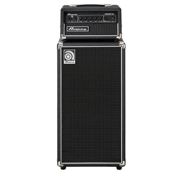 ampeg bass combo amplifiers ampeg micro-cl 100w 2x10 mini bass stack black