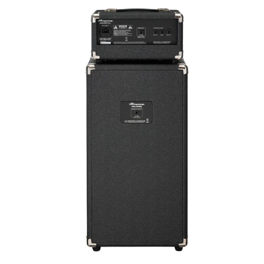ampeg bass combo amplifiers ampeg micro-cl 100w 2x10 mini bass stack black