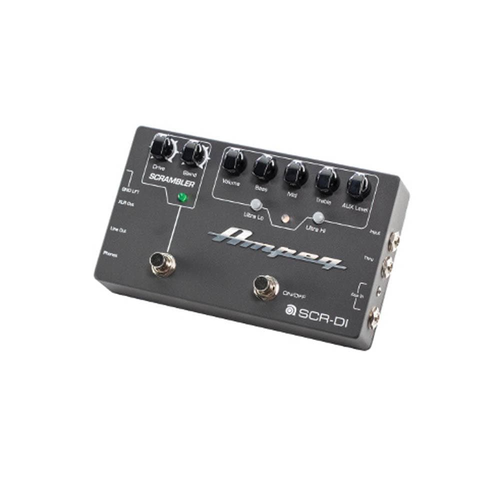 ampeg effect pedals ampeg scr-di bass di with scrambler overdrive pedal