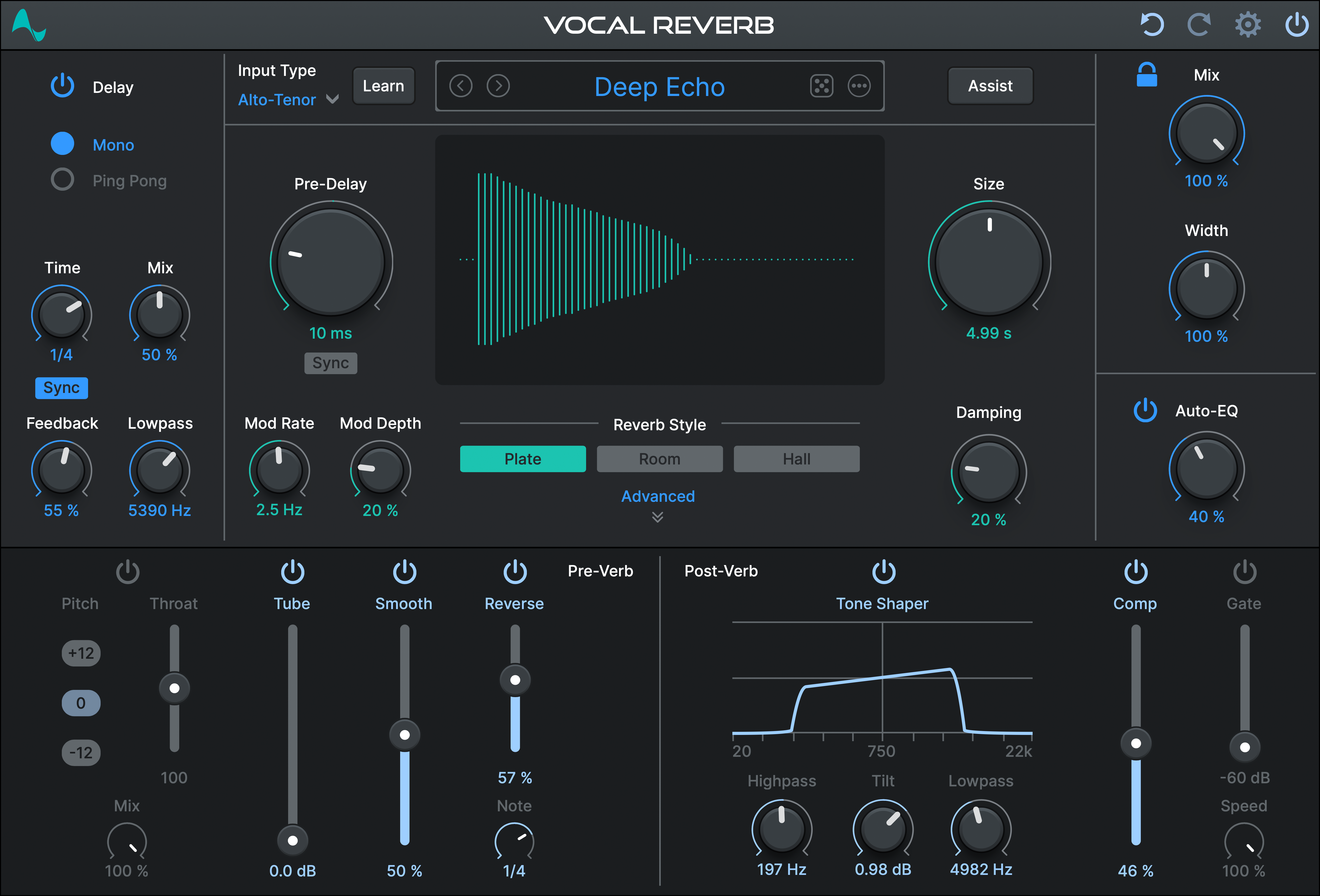 Antares Virtual Processors Antares Auto-Tune Vocal Reverb: Vocal Reverb Plugin