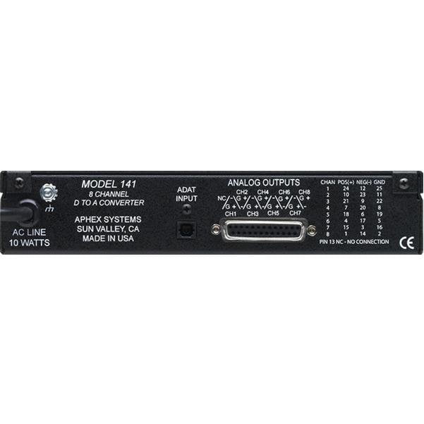 aphex converters aphex 141b eight channel adat to analog converter