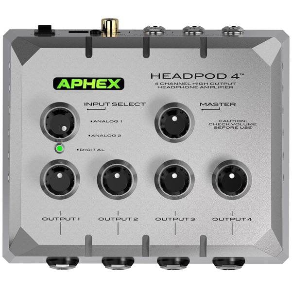 aphex headphone amplifiers aphex headpod 4 high output headphone amplifier