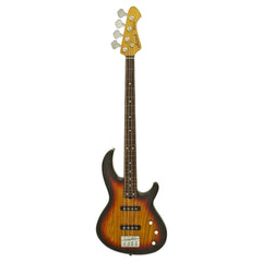 Aria Bass Guitar Open-Pore Sunburst Aria 313-JP Pro II Fretless 4 String Electric Bass Guitar