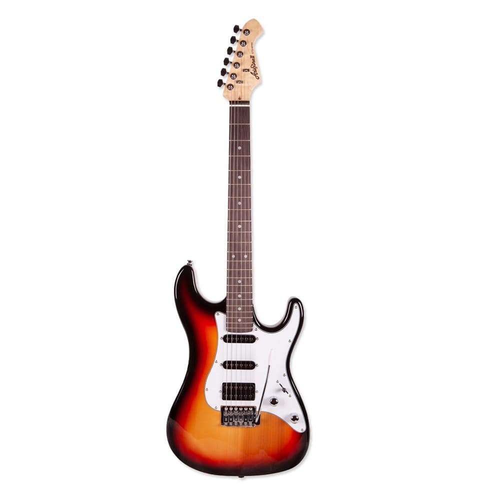 aria electric guitars 3 tone sunburst aria stg series stv 6 string electric guitar - rosewood fretboard #color_3-tone-sunburst
