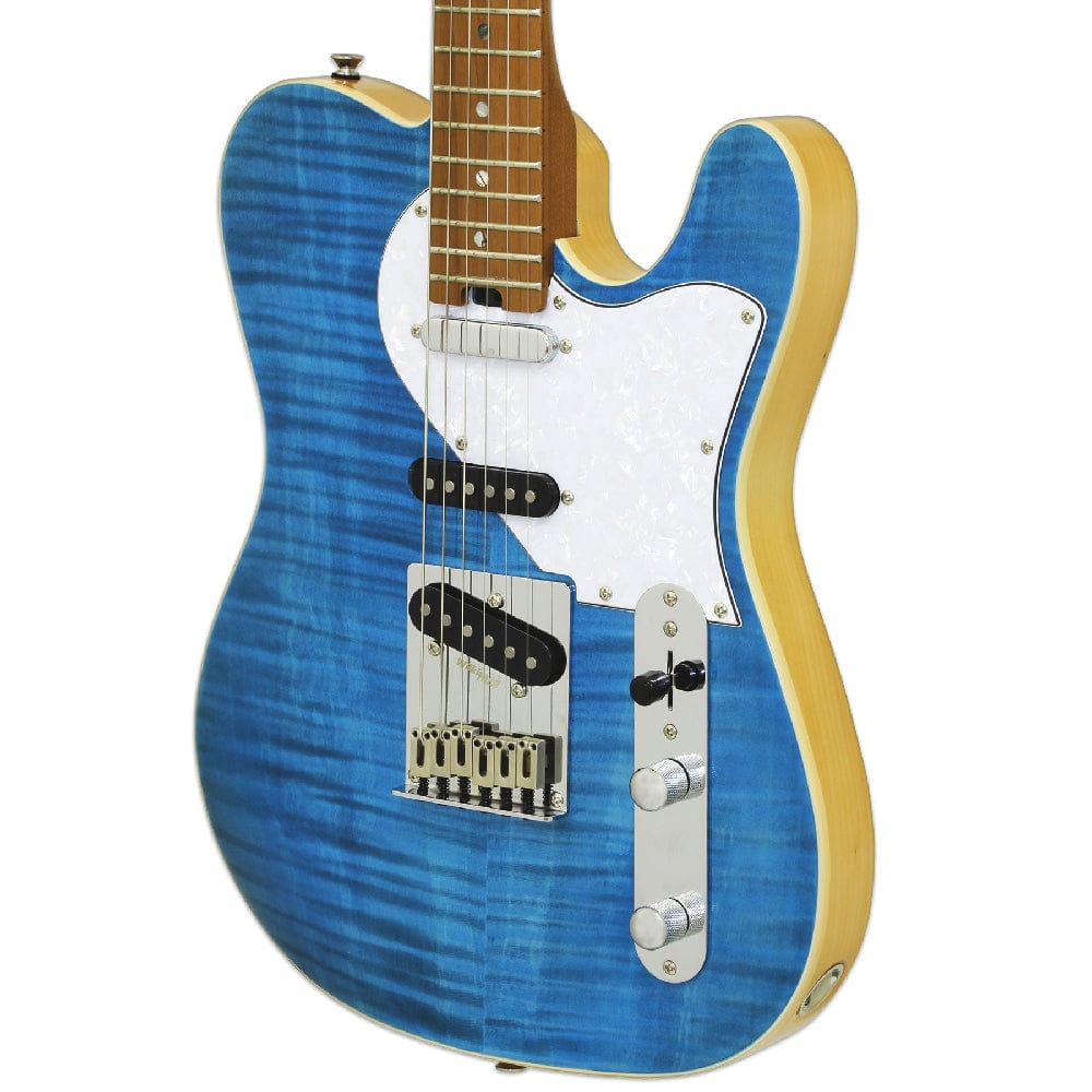 aria electric guitars aria 615-mk2 nashville 6-string electric guitar #color_turquoise-blue