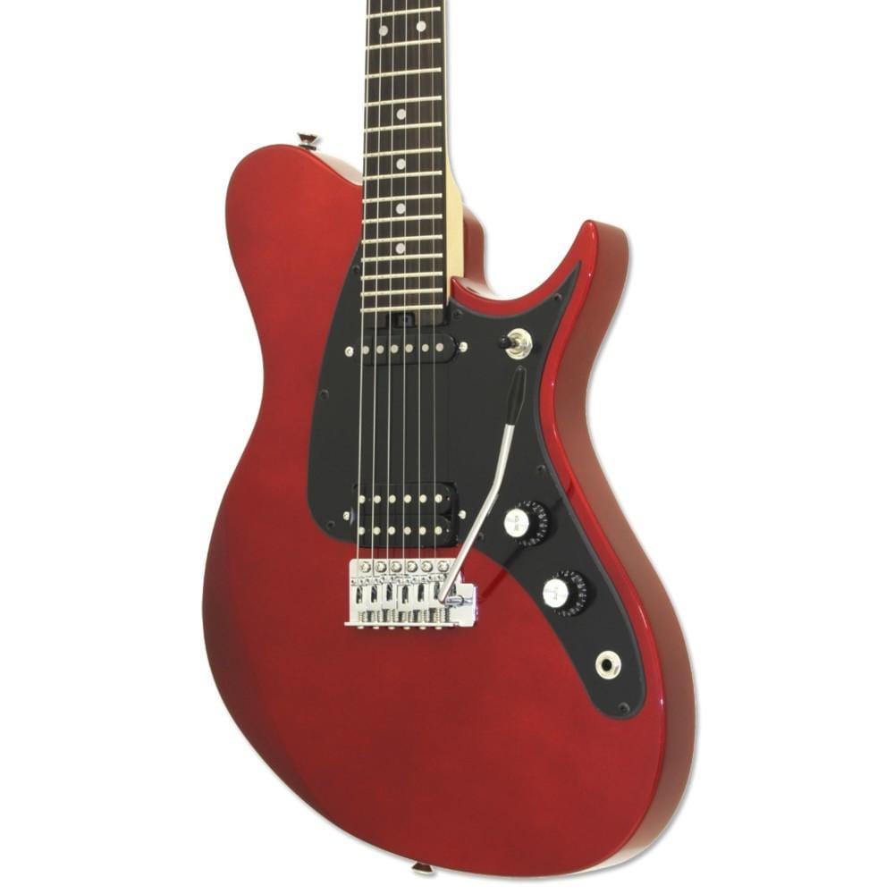 aria electric guitars aria jet-1 6-string electric guitar #color_candy-apple-red