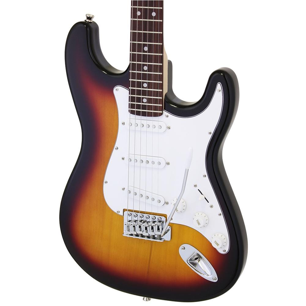 aria electric guitars aria stg-003 3ts electric guitar - 3 tone sunburst